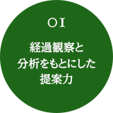 01 経過観察と分析をもとにした提案力